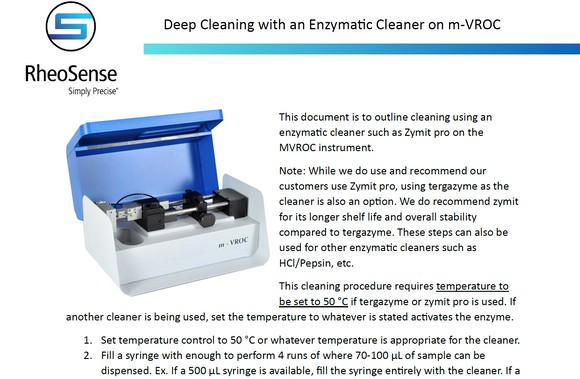 Enzymatic Cleaning Protocol